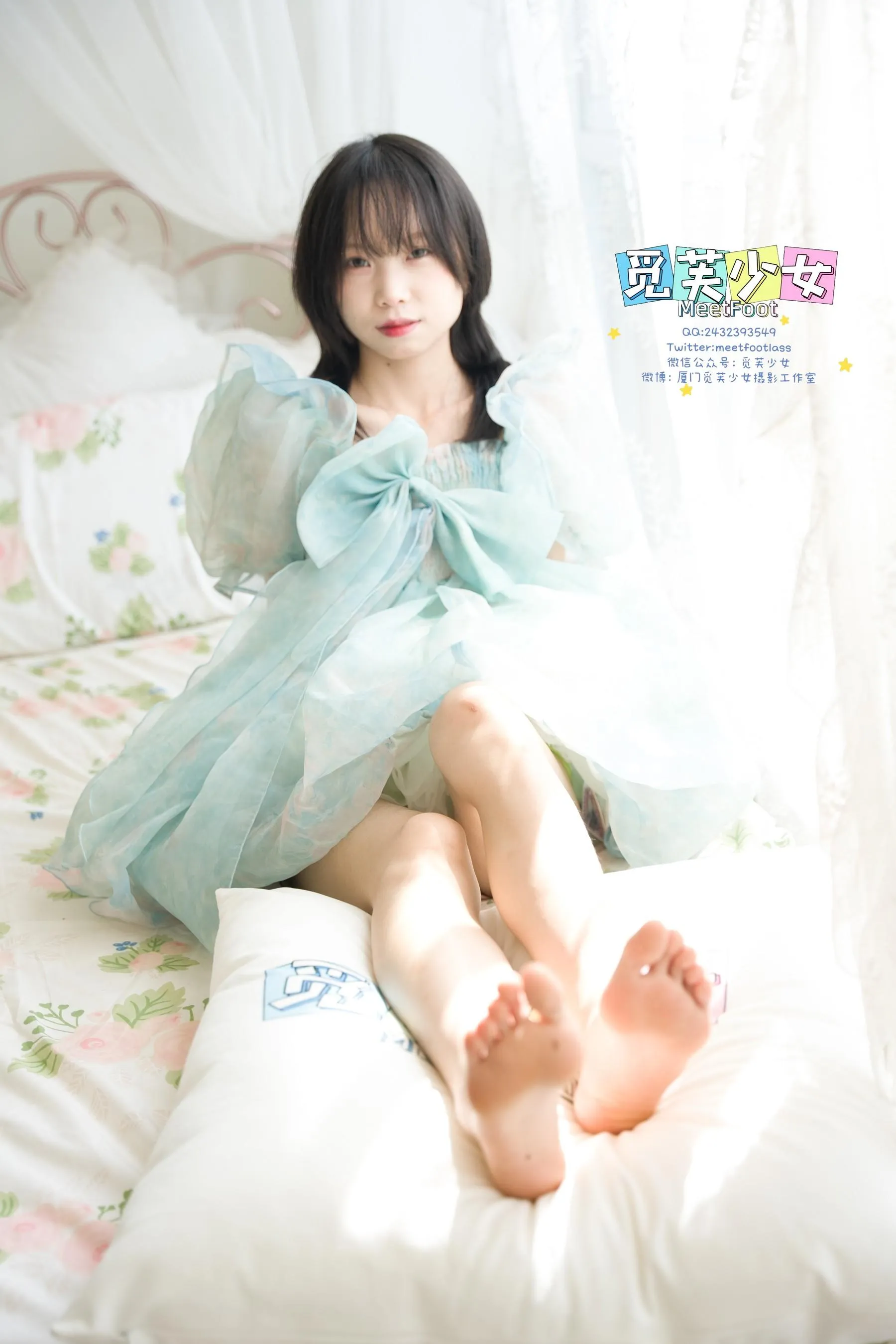 觅芙少女 NO.033 小婉-一袭蓝色纱裙构筑今晚浪漫的梦境-PIC [249P]插图8